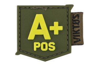 Viktos Bloodtype Mini Moralpha Medical Patch - A Positive blood type features a gloq in the dark design